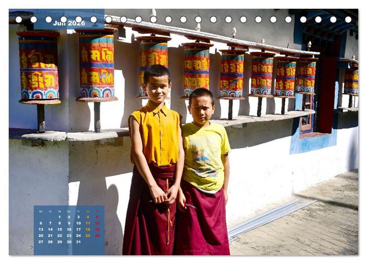 Produktbild: Sikkim &ndash; Buddhistisches Kleinod im Himalaya (Tischkalender 2026 DIN A5 quer), CALVENDO Monatskalender