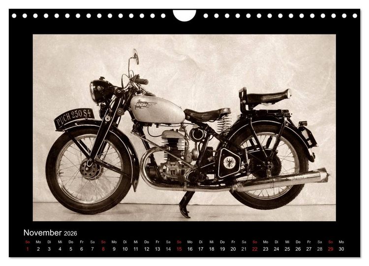 Produktbild: Motorrad Oldtimer aus &Ouml;sterreich (Wandkalender 2026 DIN A4 quer), CALVENDO Monatskalender
