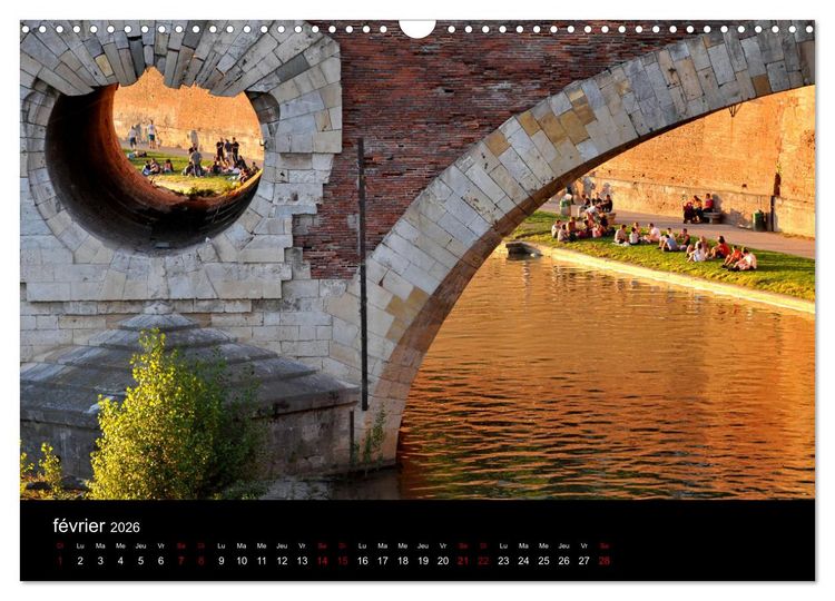 Produktbild: Toulousaine (Calendrier mural 2026 DIN A3 vertical), CALVENDO calendrier mensuel
