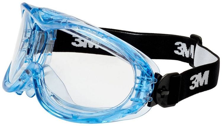Produktbild: 3M Fahrenheit FHEIT Vollsichtbrille mit Antikratz-Schutz Blau, Schwarz EN 166 DIN 166
