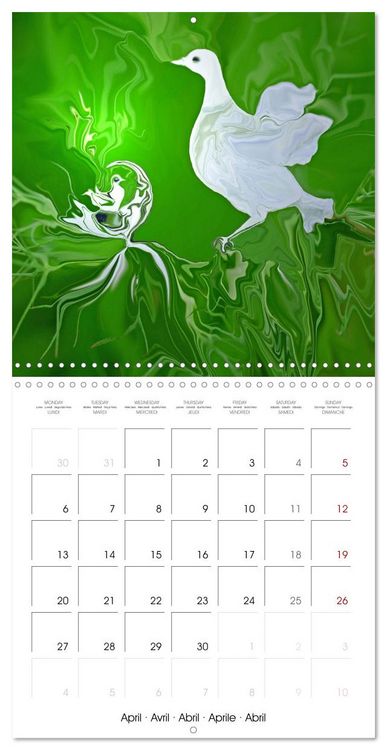 Produktbild: Des r&ecirc;ves f&eacute;eriques - Peinture digitale (Calendrier mural carr&eacute; 2026 30x30 cm) Calendrier double avec une page pour vos prises de notes