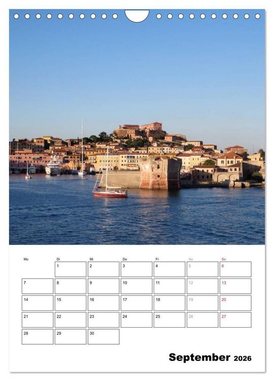 Produktbild: ELBA Trauminsel der Toskana (Wandkalender 2026 DIN A4 hoch), CALVENDO Monatskalender