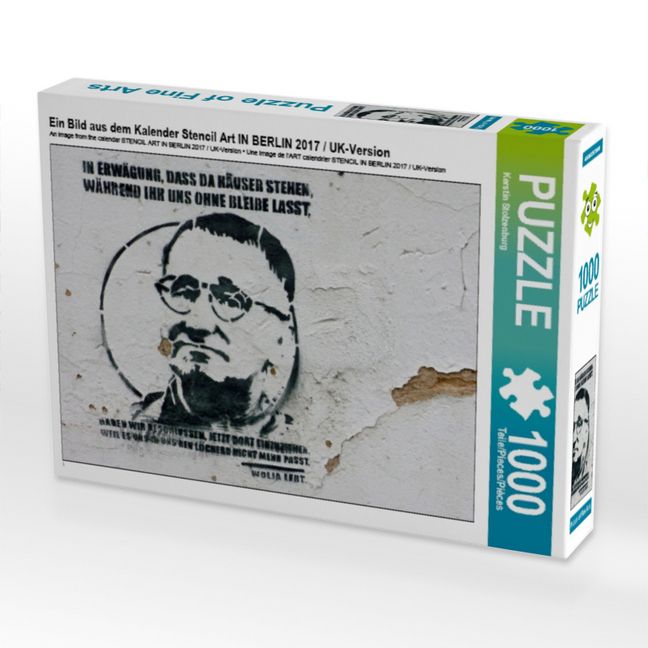Produktbild: CALVENDO Puzzle Ein Bild aus dem Kalender Stencil Art IN BERLIN 2017 / UK-Version | 1000 Teile Lege-Gr&ouml;&szlig;e 64x48cm Foto-Puzzle f&uuml;r gl&uuml;ckliche Stunden