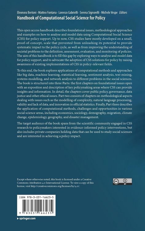 Produktbild: Handbook of Computational Social Science for Policy