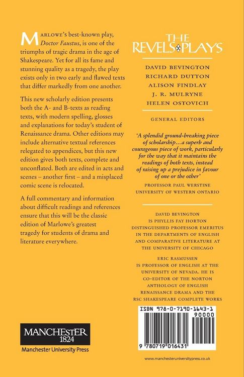 Produktbild: Doctor Faustus, A- and B- Texts 1604
