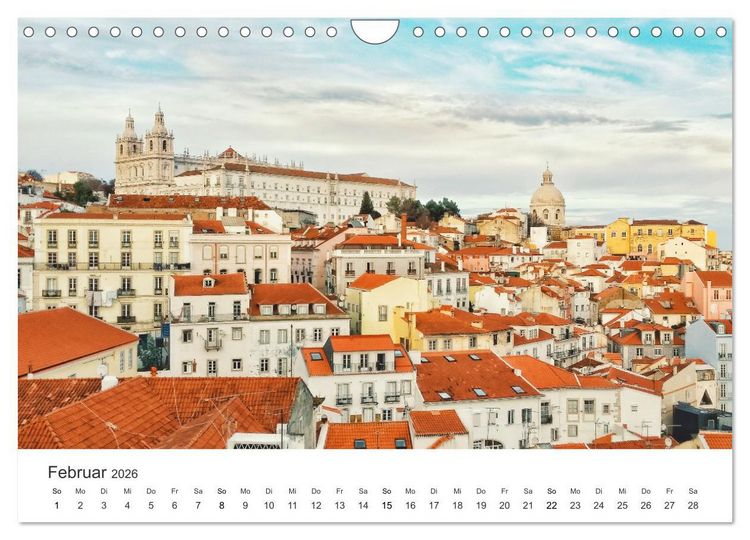 Produktbild: Sonnige Gr&uuml;&szlig;e aus Portugal (Wandkalender 2026 DIN A4 quer), CALVENDO Monatskalender