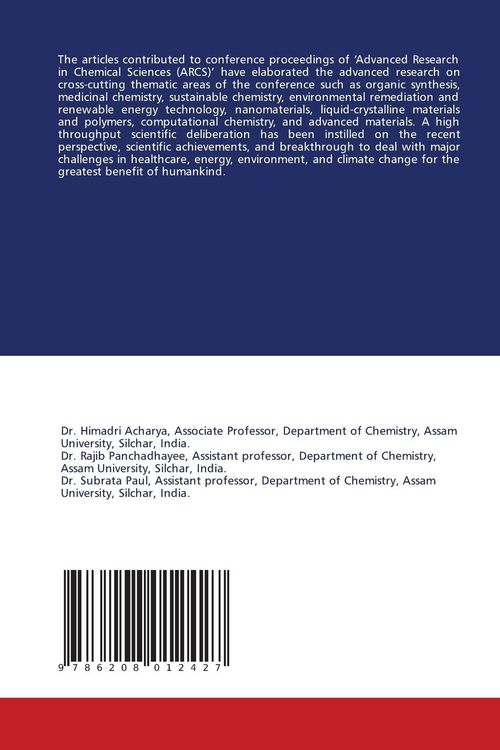 Produktbild: Conference proceedings on Advanced Research in Chemical Sciences(ARCS)