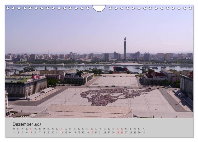 Produktbild: Impressionen aus Nordkorea (Wandkalender 2027 DIN A4 quer), CALVENDO Monatskalender