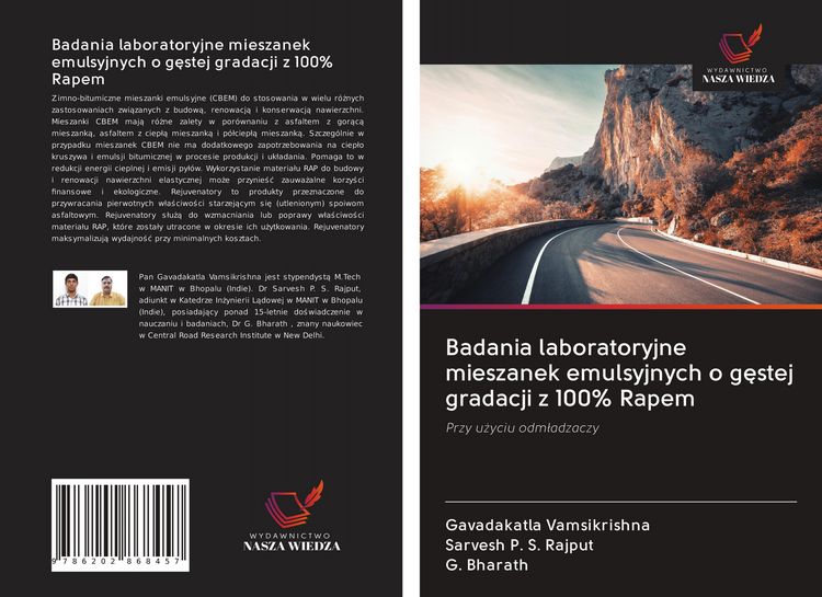 Produktbild: Badania laboratoryjne mieszanek emulsyjnych o g&iquest;stej gradacji z 100% Rapem
