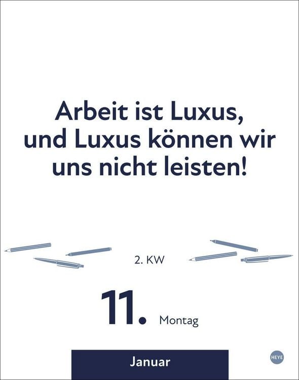 Produktbild: Die besten Spr&uuml;che f&uuml;r lange B&uuml;rotage Tagesabrei&szlig;kalender 2027