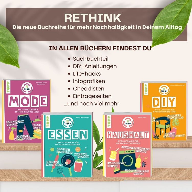 Produktbild: Rethink Haushalt. Schadstofffrei putzen, langfristig nutzen, umweltfreundlich pflegen.