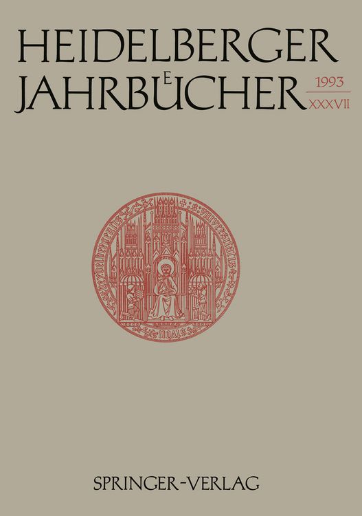 Produktbild: Heidelberger Jahrb&uuml;cher