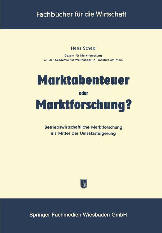 Produktbild: Marktabenteuer oder Marktforschung?