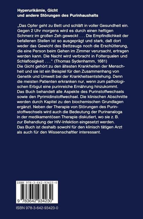 Produktbild: Hyperurik&auml;mie, Gicht und andere St&ouml;rungen des Purinhaushalts