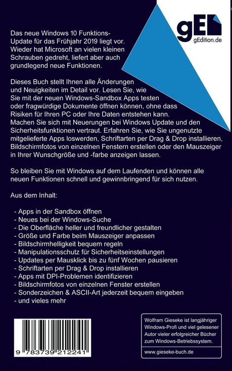 Produktbild: Windows 10 Update - Fr&uuml;hjahr 2019