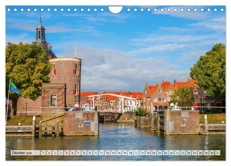 Produktbild: Enkhuizen - historische Hafenstadt am Ijsselmeer (Wandkalender 2026 DIN A4 quer), CALVENDO Monatskalender