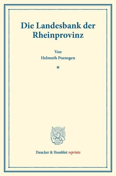 Produktbild: Die Landesbank der Rheinprovinz.