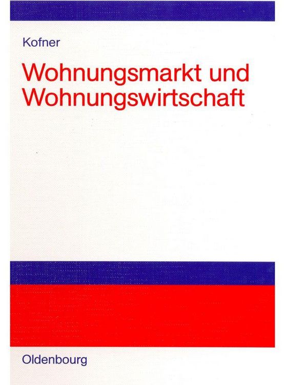 Produktbild: Wohnungsmarkt und Wohnungswirtschaft
