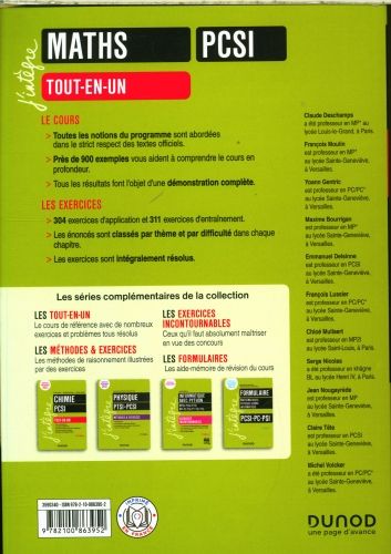 Produktbild: Maths PCSI : tout-en-un