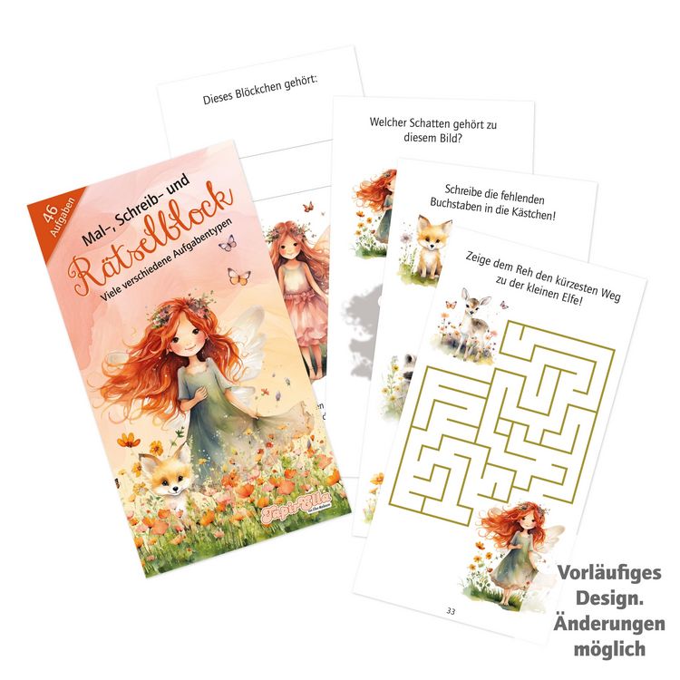 Produktbild: TapirElla R&auml;tselblock, Elfenprinzessin