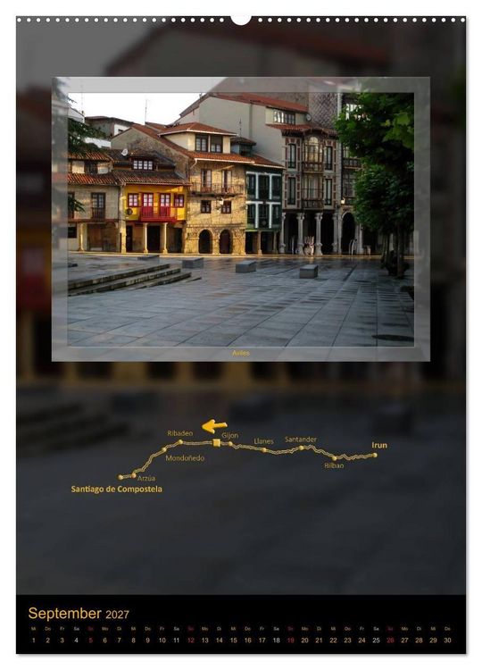 Produktbild: Camino del Norte (Wandkalender 2027 DIN A2 hoch), CALVENDO Monatskalender