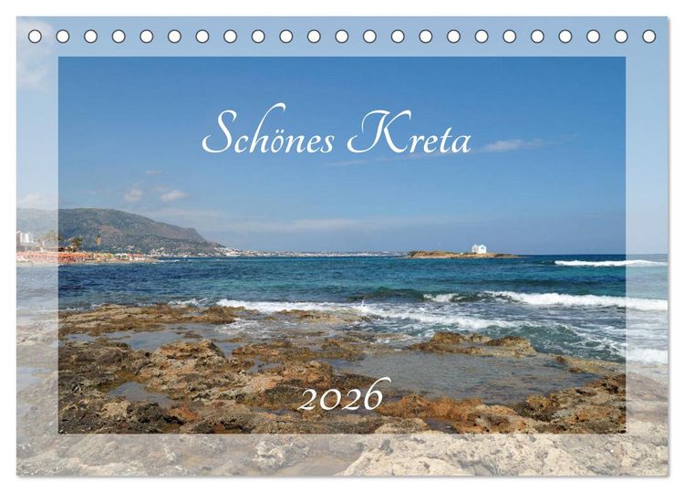 Produktbild: Sch&ouml;nes Kreta (Tischkalender 2026 DIN A5 quer), CALVENDO Monatskalender