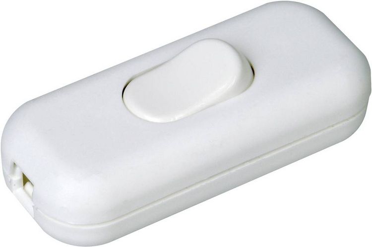 Produktbild: Kopp 191317000 Schnurschalter mit Zugentlastung Wei&szlig; 1 x Aus/Ein 2A 1St.