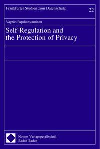 Produktbild: Self-Regulation and the Protection of Privacy