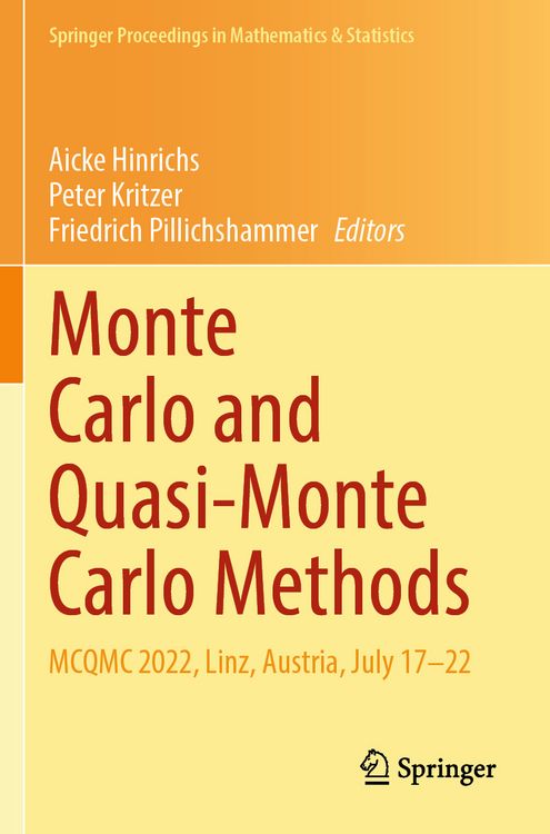 Produktbild: Monte Carlo and Quasi-Monte Carlo Methods