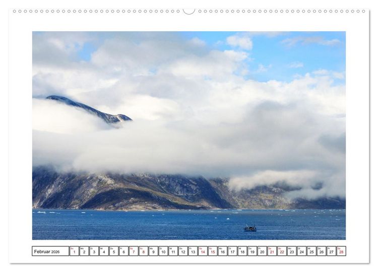 Produktbild: Gr&ouml;nland - eisige Landschaften im Prins Christian Sund (Wandkalender 2026 DIN A2 quer), CALVENDO Monatskalender
