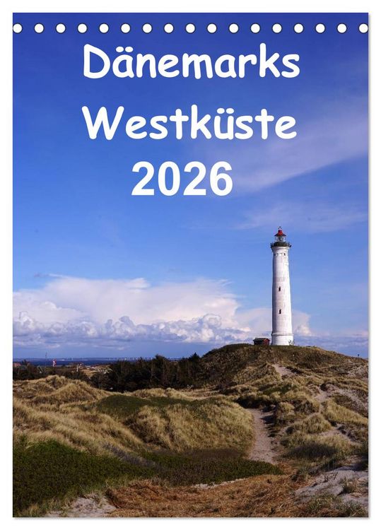 Produktbild: D&auml;nemarks Westk&uuml;ste 2026 (Tischkalender 2026 DIN A5 hoch), CALVENDO Monatskalender