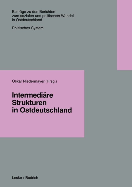 Produktbild: Intermedi&auml;re Strukturen in Ostdeutschland