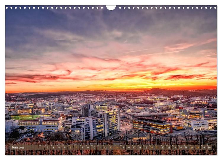 Produktbild: Malerisches Stuttgart (Wandkalender 2026 DIN A3 quer), CALVENDO Monatskalender