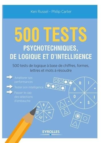 Produktbild: 500 test psychotechniques, de logique et d'intelligence