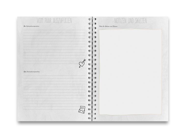 Produktbild: Familiawedding black-Doodle- Design XXL G&auml;stebuch zur Hochzeit