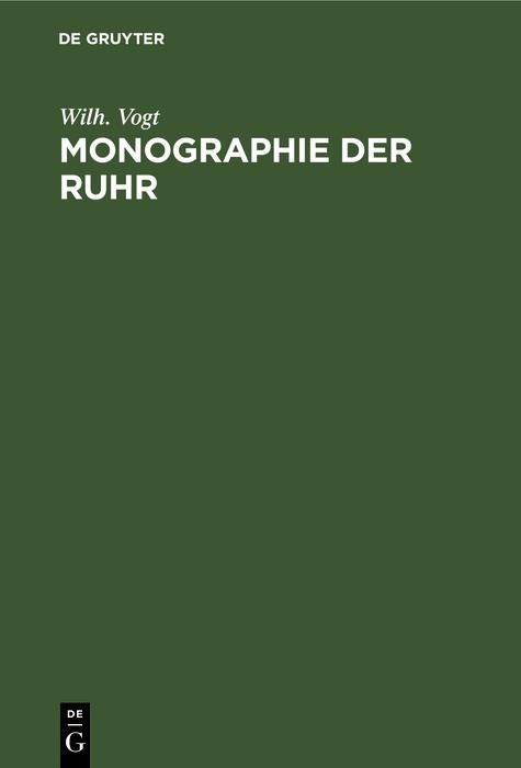 Produktbild: Monographie der Ruhr