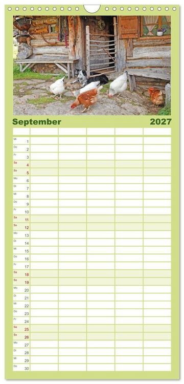 Produktbild: Familienplaner 2027 - Alte Zeitzeugen mit 5 Spalten (Wandkalender, 21 x 45 cm) CALVENDO
