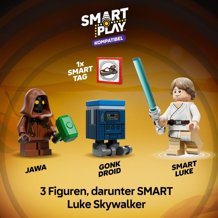 Produktbild: LEGO Star Wars 75420 SMART Play: Lukes Landspeeder, Spielzeug ab 6 Jahre
