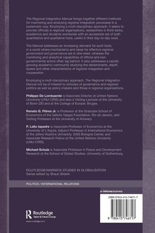 Produktbild: The Regional Integration Manual