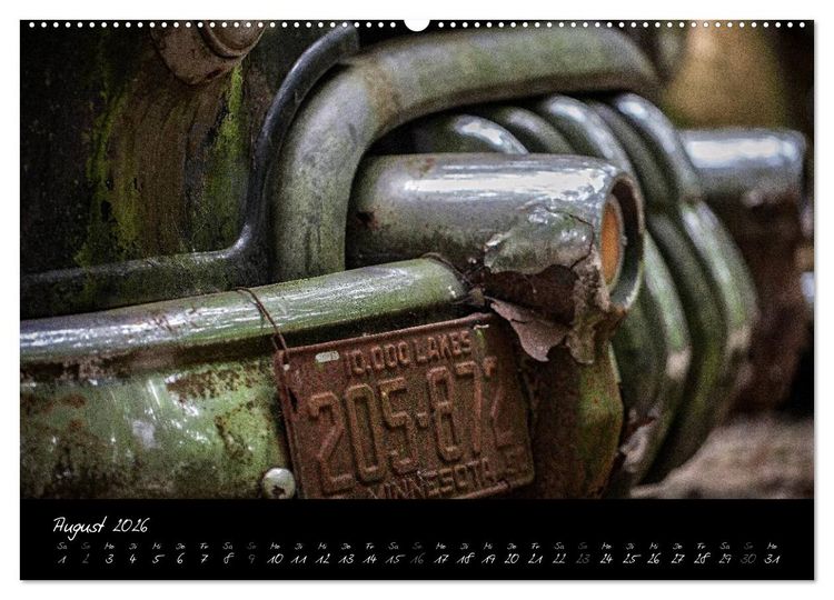 Produktbild: Oldtimer - verlassen verrostet vergessen (hochwertiger Premium Wandkalender 2026 DIN A2 quer), Kunstdruck in Hochglanz