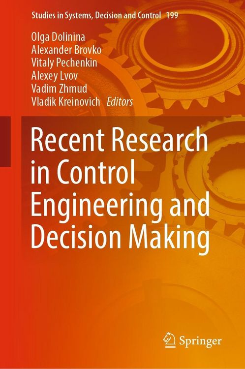 Produktbild: Recent Research in Control Engineering and Decision Making