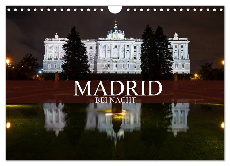 Produktbild: Madrid bei Nacht (Wandkalender 2026 DIN A4 quer), CALVENDO Monatskalender