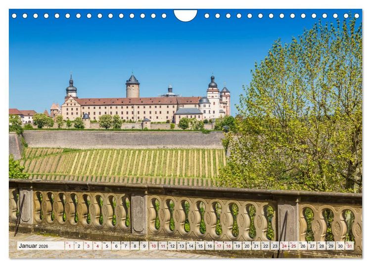 Produktbild: W&Uuml;RZBURG Historisches Stadtherz (Wandkalender 2026 DIN A4 quer), CALVENDO Monatskalender