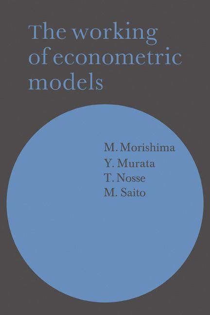 Produktbild: The Working of Econometric Models