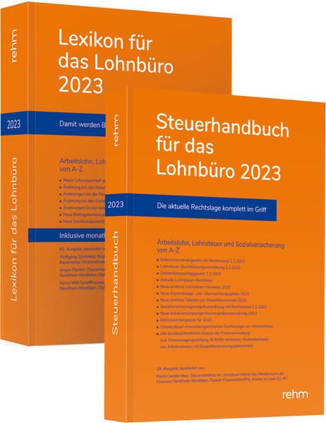 Produktbild: Buchpaket Lexikon f&uuml;r das Lohnb&uuml;ro und Steuerhandbuch 2023