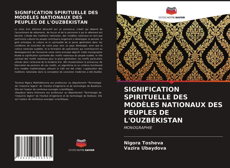Produktbild: Signification Spirituelle des Mod&egrave;les Nationaux des Peuples De L'ouzb&eacute;kistan