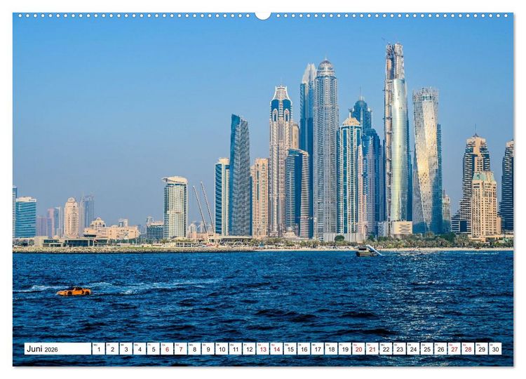 Produktbild: Wundervolles Dubai (hochwertiger Premium Wandkalender 2026 DIN A2 quer), Kunstdruck in Hochglanz