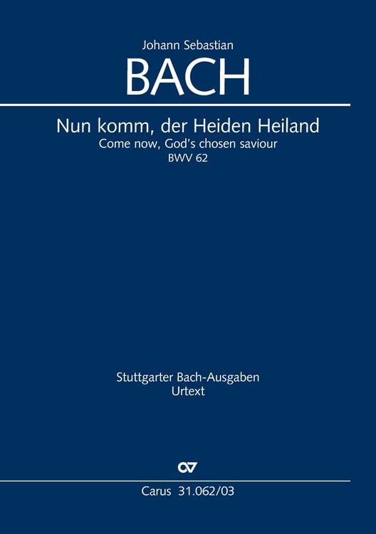 Produktbild: Nun komm, der Heiden Heiland (Klavierauszug)