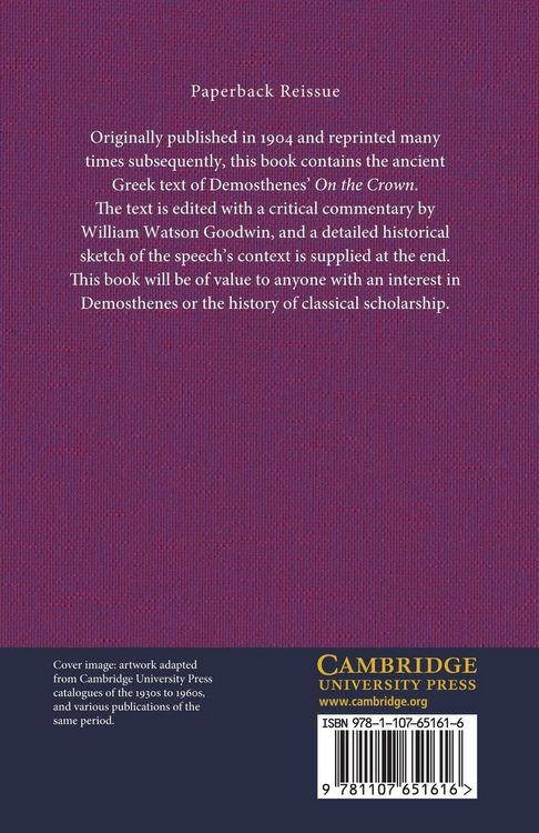 Produktbild: Demosthenes on the Crown
