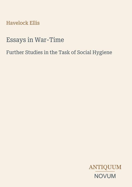 Produktbild: Essays in War-Time